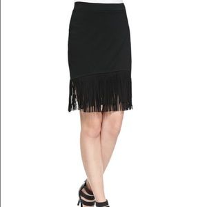 Ella Moss Fringe Pencil Skirt